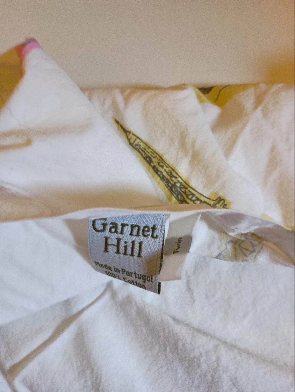 Garnet Hill Eiffel Tower Twin Duvet, Fitted Sheet & 2 Pillow Cases